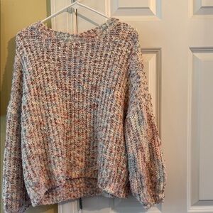 Dreamers Multicolor Textured Knit Sweater